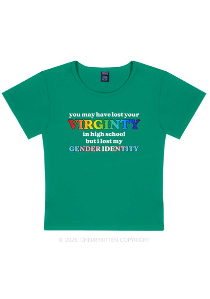 I Lost My Gender Identity Pride Y2K Baby Tee Cherrykitten