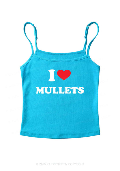 I Love Mullets Y2K Spaghetti Strap Cami Cherrykitten