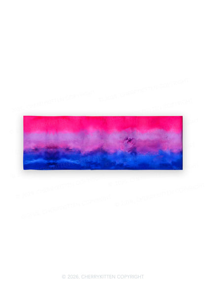 Bisexual Flag Pride Y2K Print Headband Cherrykitten