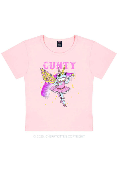 Cxxty Fairy Frog Y2K Baby Tee Cherrykitten