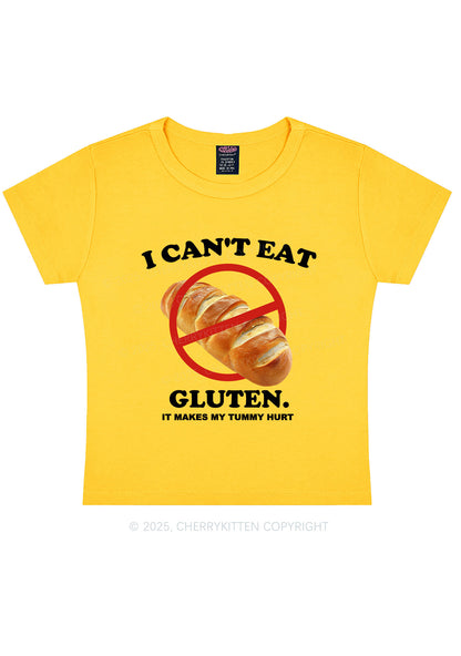 I Cant Eat Gluten Y2K Baby Tee Cherrykitten