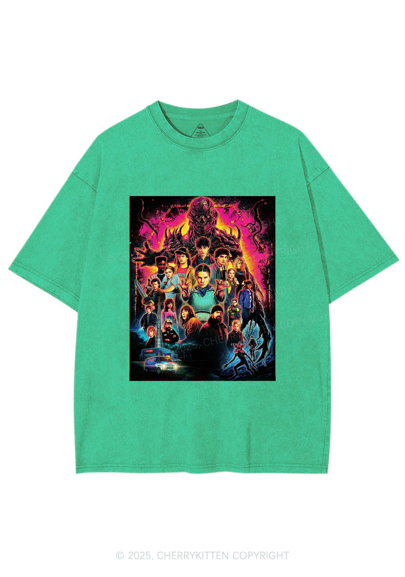 Young Adventure Y2K Shirts Washed Tee Cherrykitten