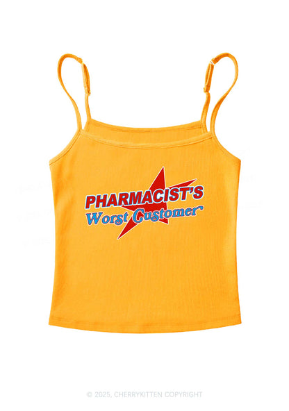 Pharmacists Worst Customer Y2K Spaghetti Strap Cami Cherrykitten