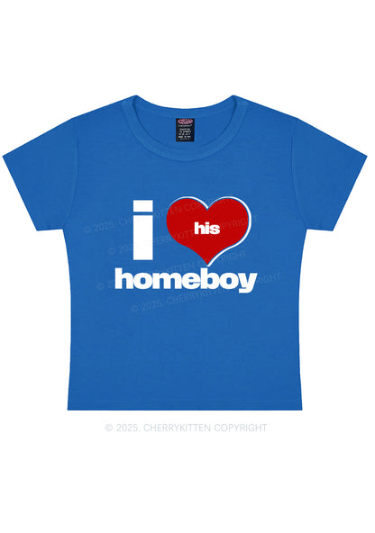 I Love His Homeboy Y2K Baby Tee Cherrykitten