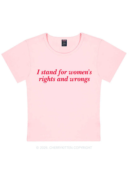I Stand For Womens Rights Pride Y2K Baby Tee Cherrykitten