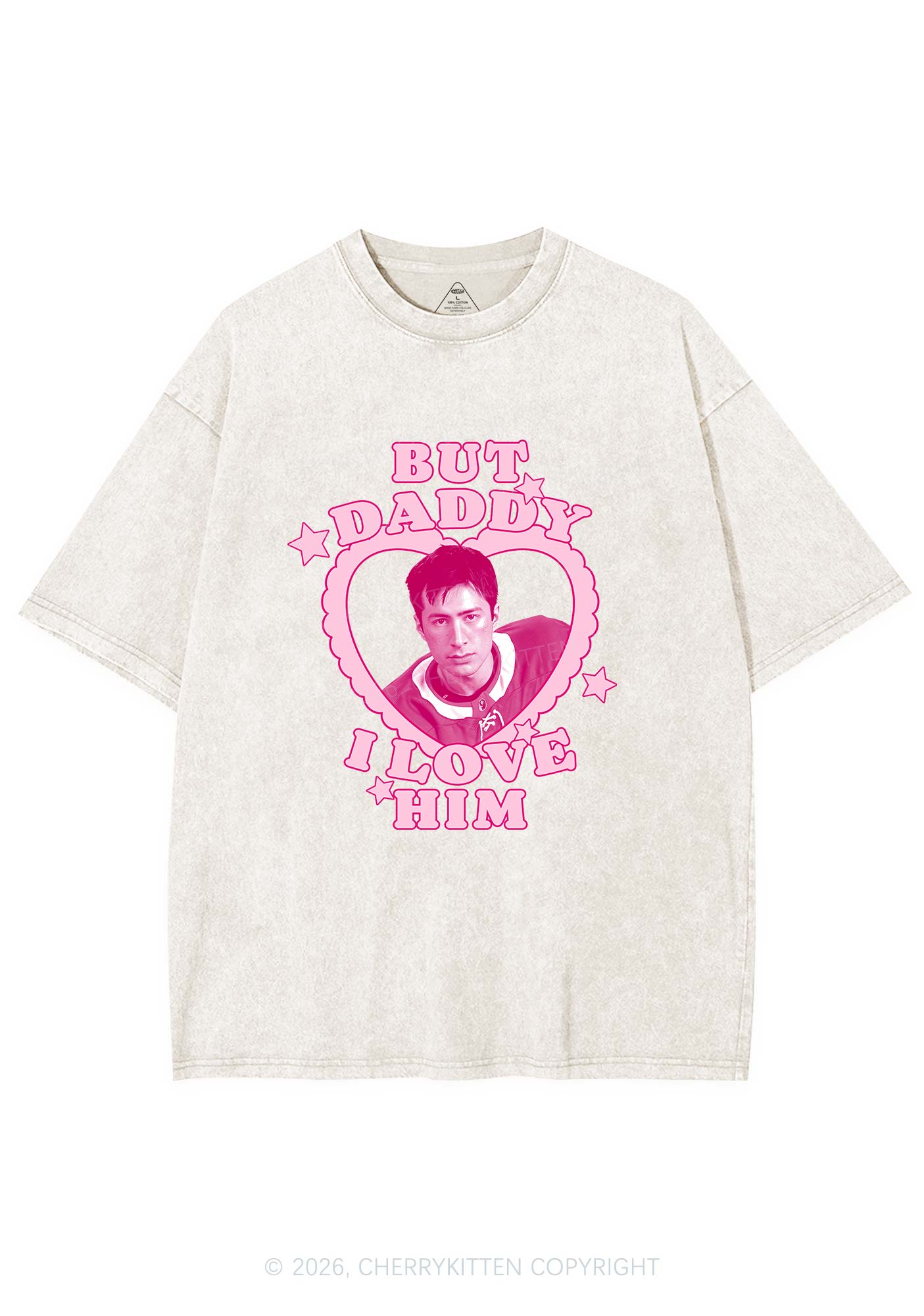 But Daddy I Love HW Y2K Shirts Washed Tee Cherrykitten