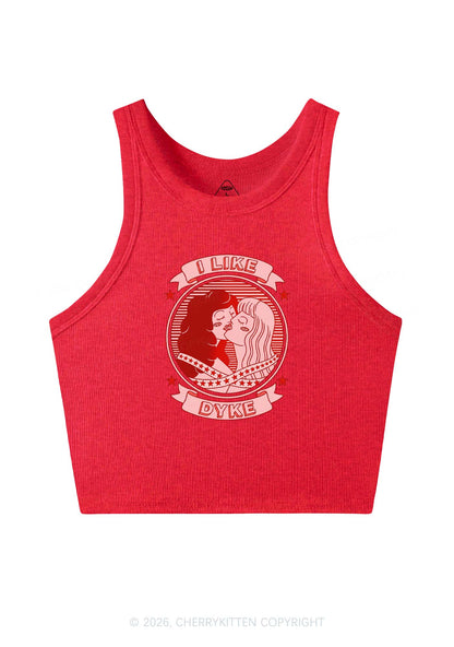 I Like Dyke Pride Y2K Crop Tank Top Cherrykitten