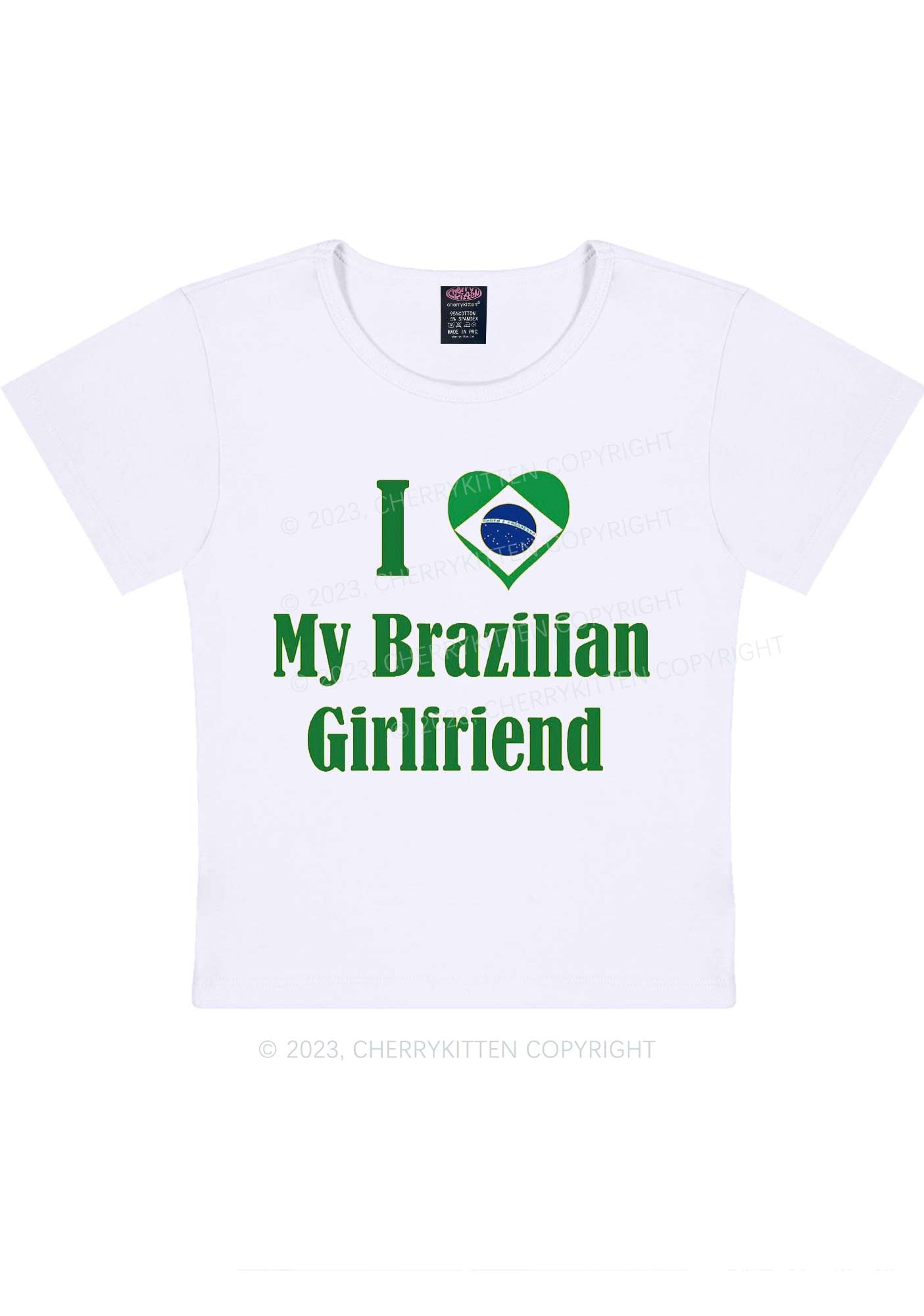 I Love My Brazilian Girlfriend Y2K Baby Tee Cherrykitten