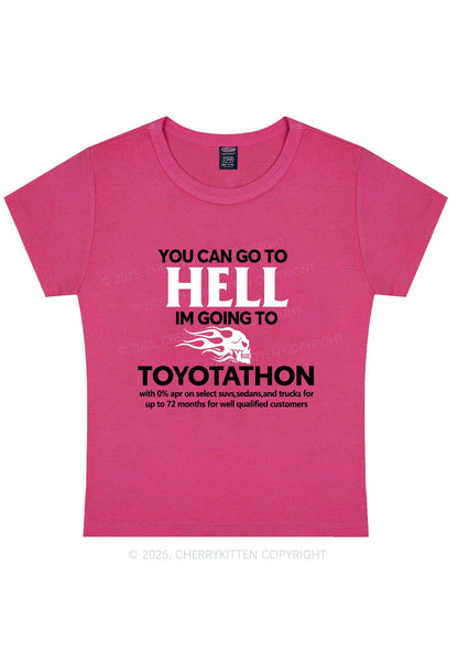 You Can Go Hell Y2K Baby Tee Cherrykitten
