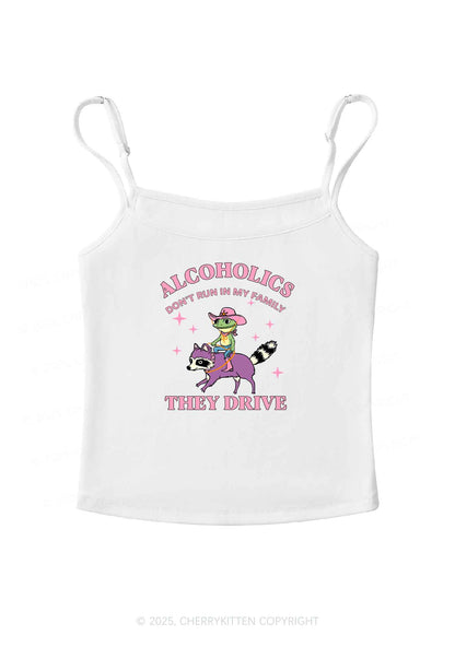 Alcoholics Drive Y2K Spaghetti Strap Cami Cherrykitten