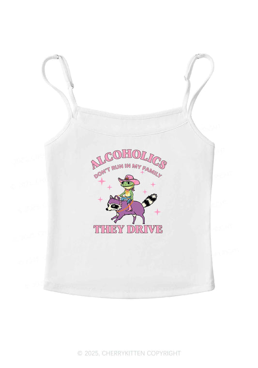 Alcoholics Drive Y2K Spaghetti Strap Cami Cherrykitten