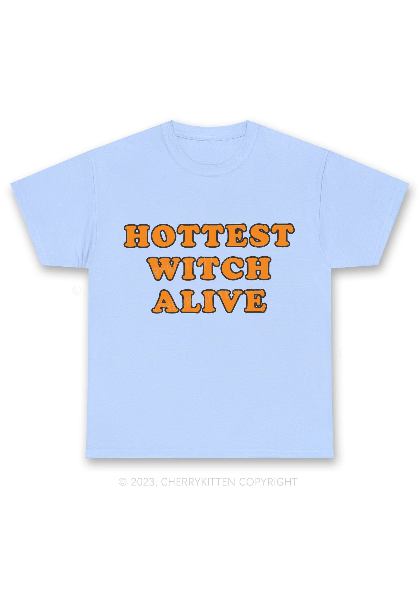 Hottest Witch Alive Halloween Chunky Shirt Cherrykitten