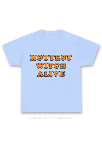Hottest Witch Alive Halloween Chunky Shirt Cherrykitten