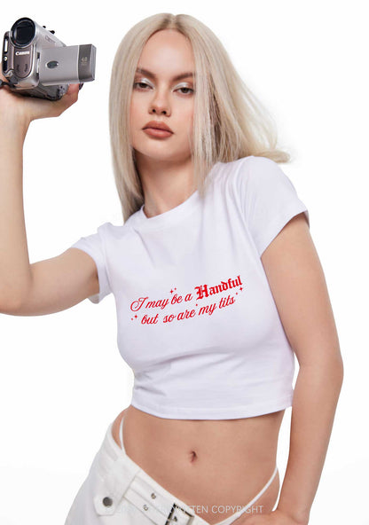 Handful Txts Valentine's Day Y2K Baby Tee Cherrykitten