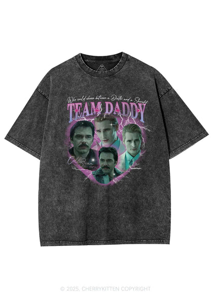 Team Daddy Y2K Shirts Washed Tee Cherrykitten