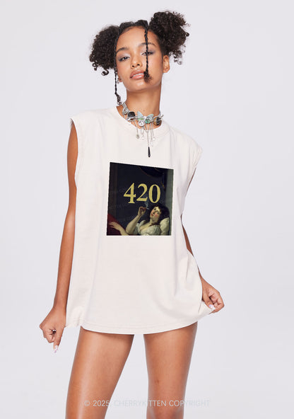 Four Twenty Y2K Washed Tank Cherrykitten