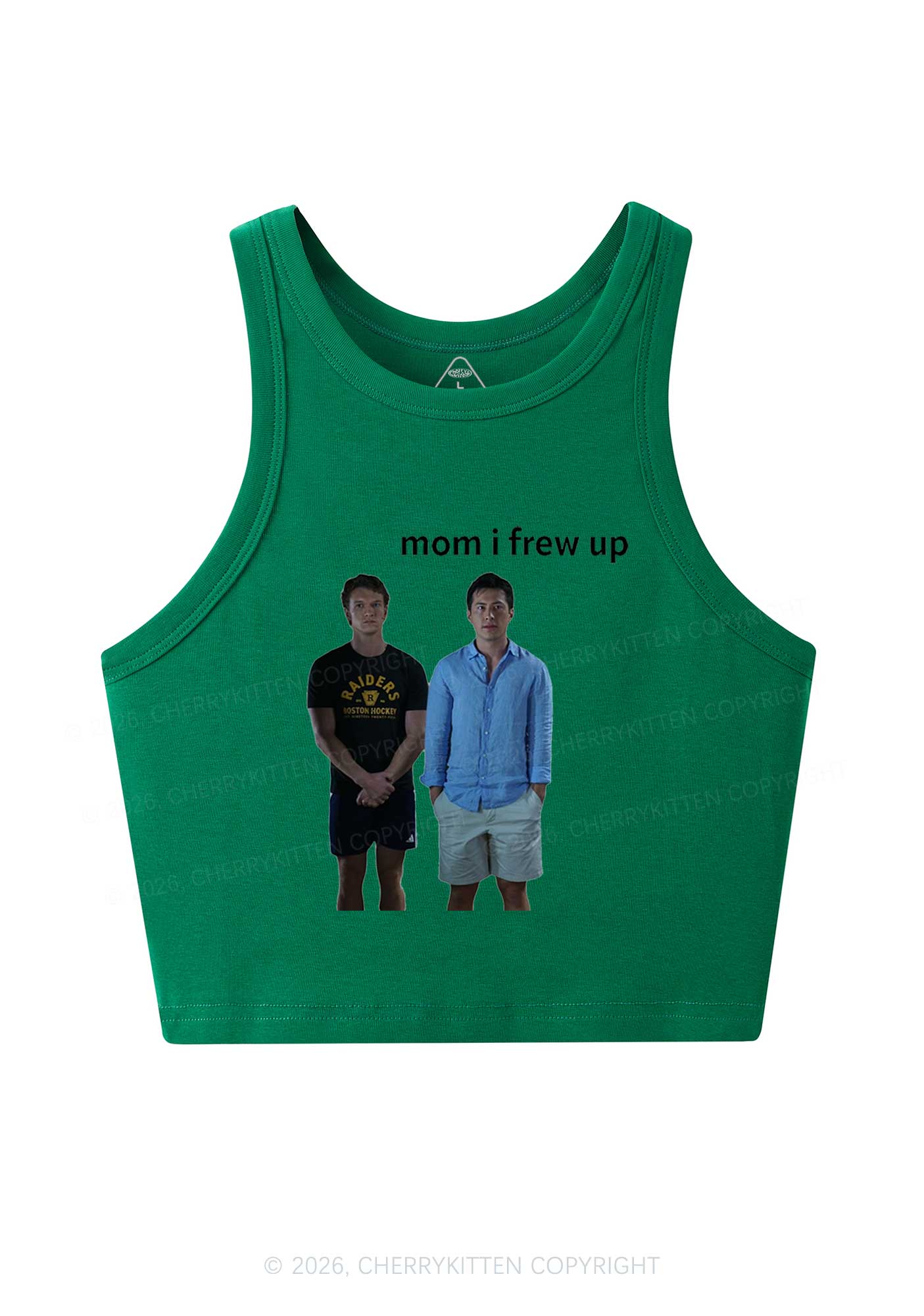 Mom I Frew Up HR Y2K Crop Tank Top Cherrykitten