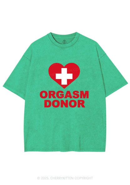 Orgxsm Donor Y2K Shirts Washed Tee Cherrykitten