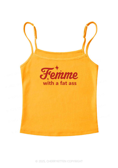 Femme With Fat Axx Pride Y2K Spaghetti Strap Cami Cherrykitten