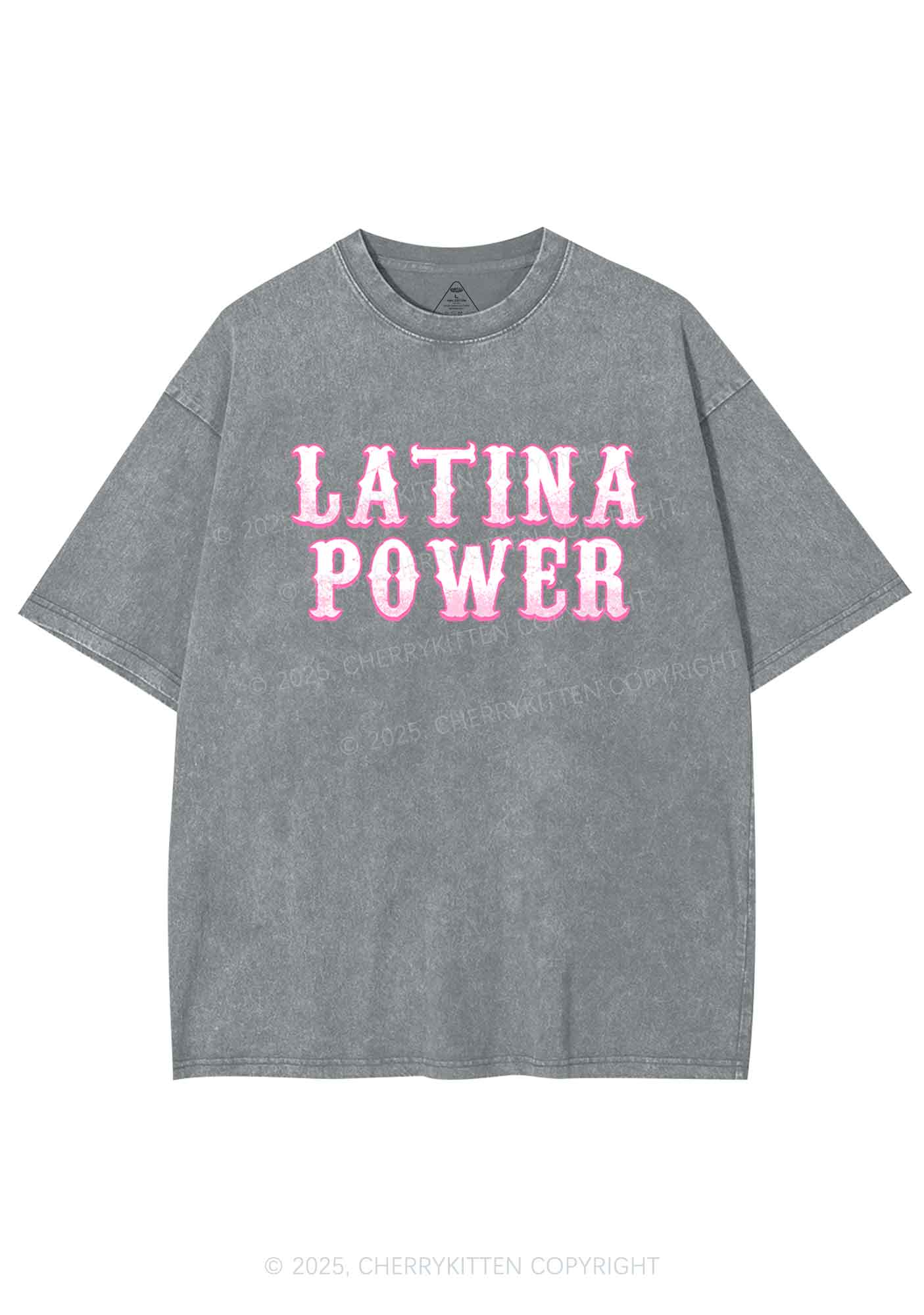 Latina Power Y2K Washed Tee Cherrykitten