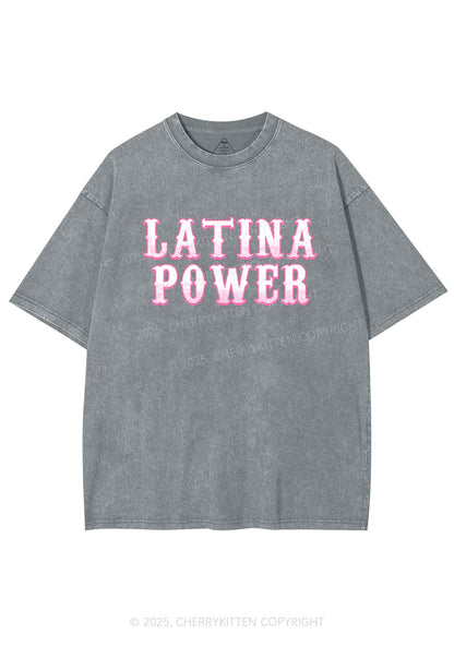 Latina Power Y2K Washed Tee Cherrykitten