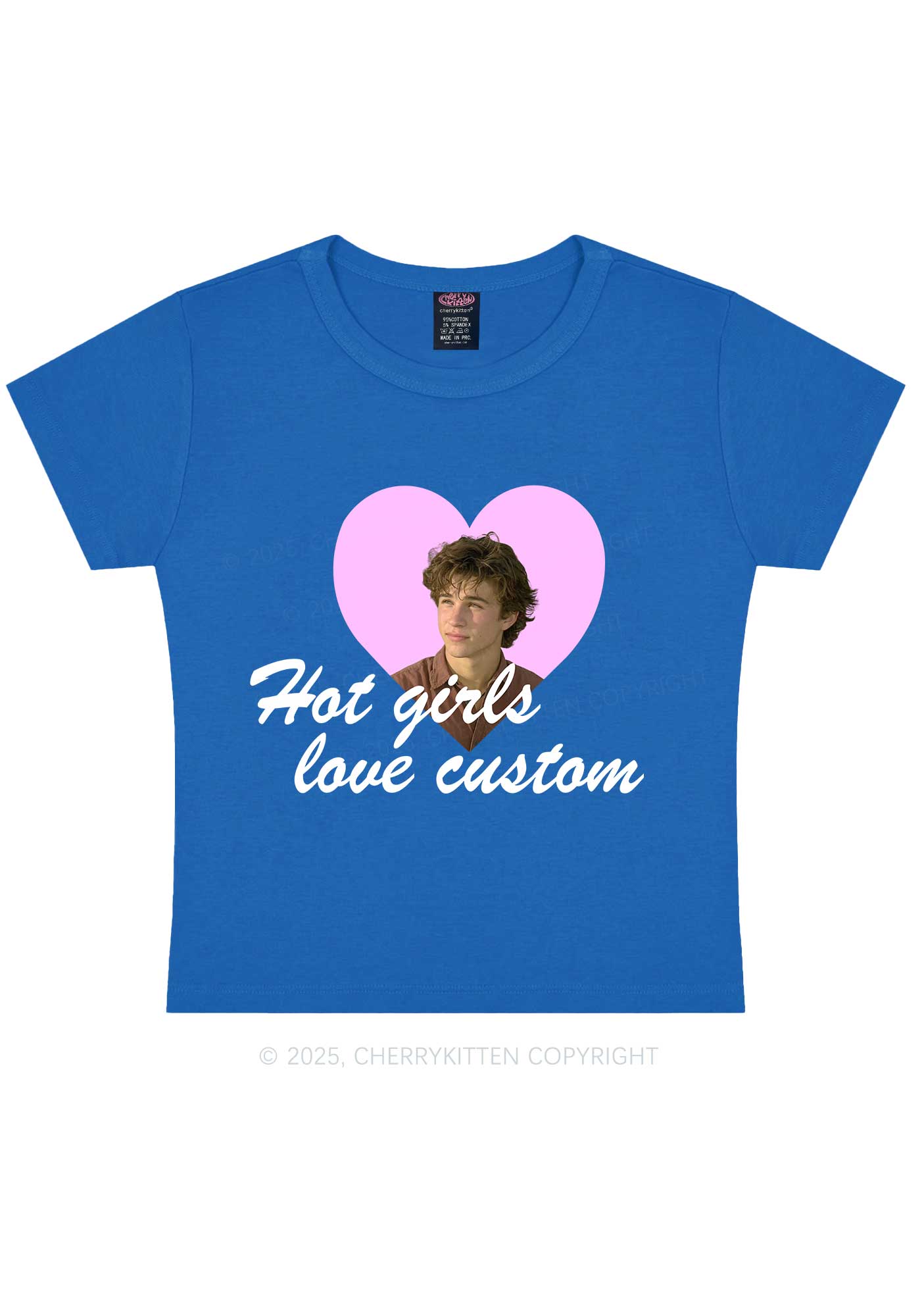 Hot Girl Custom Love Y2K Baby Tee Cherrykitten