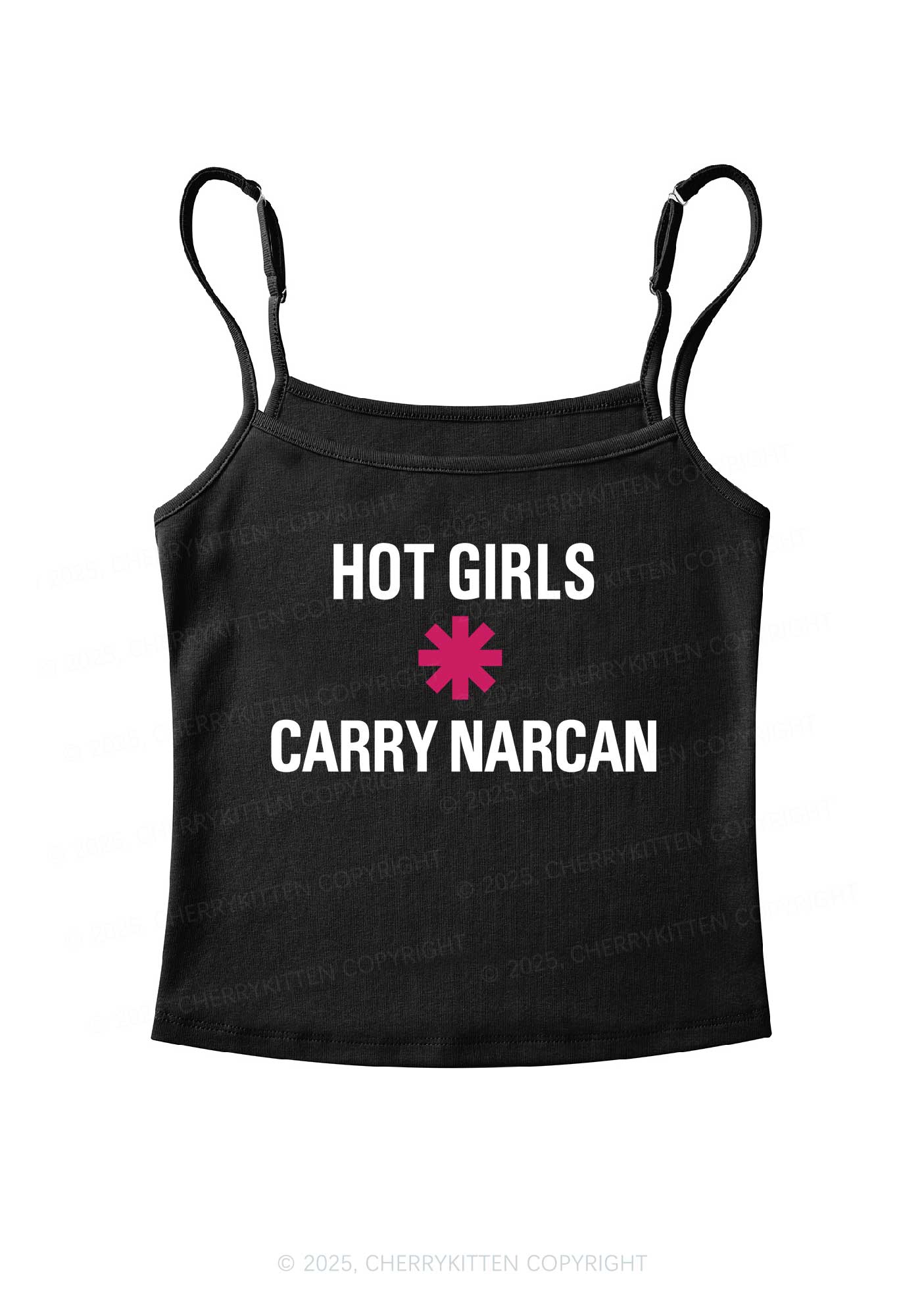 Hot Girls Carry Nxrcan Y2K Spaghetti Strap Cami Cherrykitten