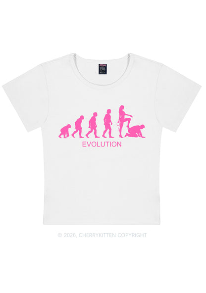Female Evolution Y2K Baby Tee Cherrykitten