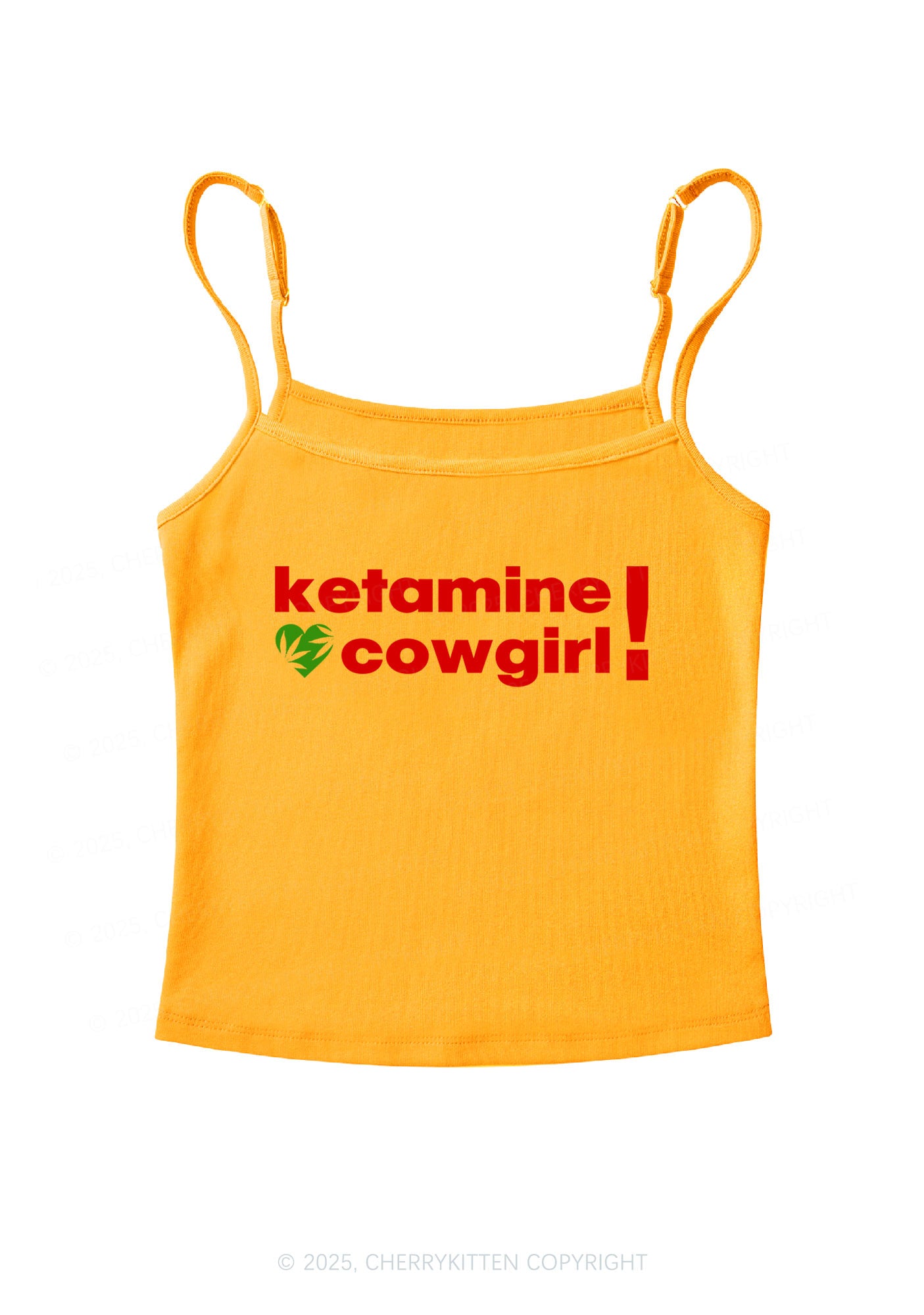 K Cowgirl Y2K Spaghetti Strap Cami Cherrykitten