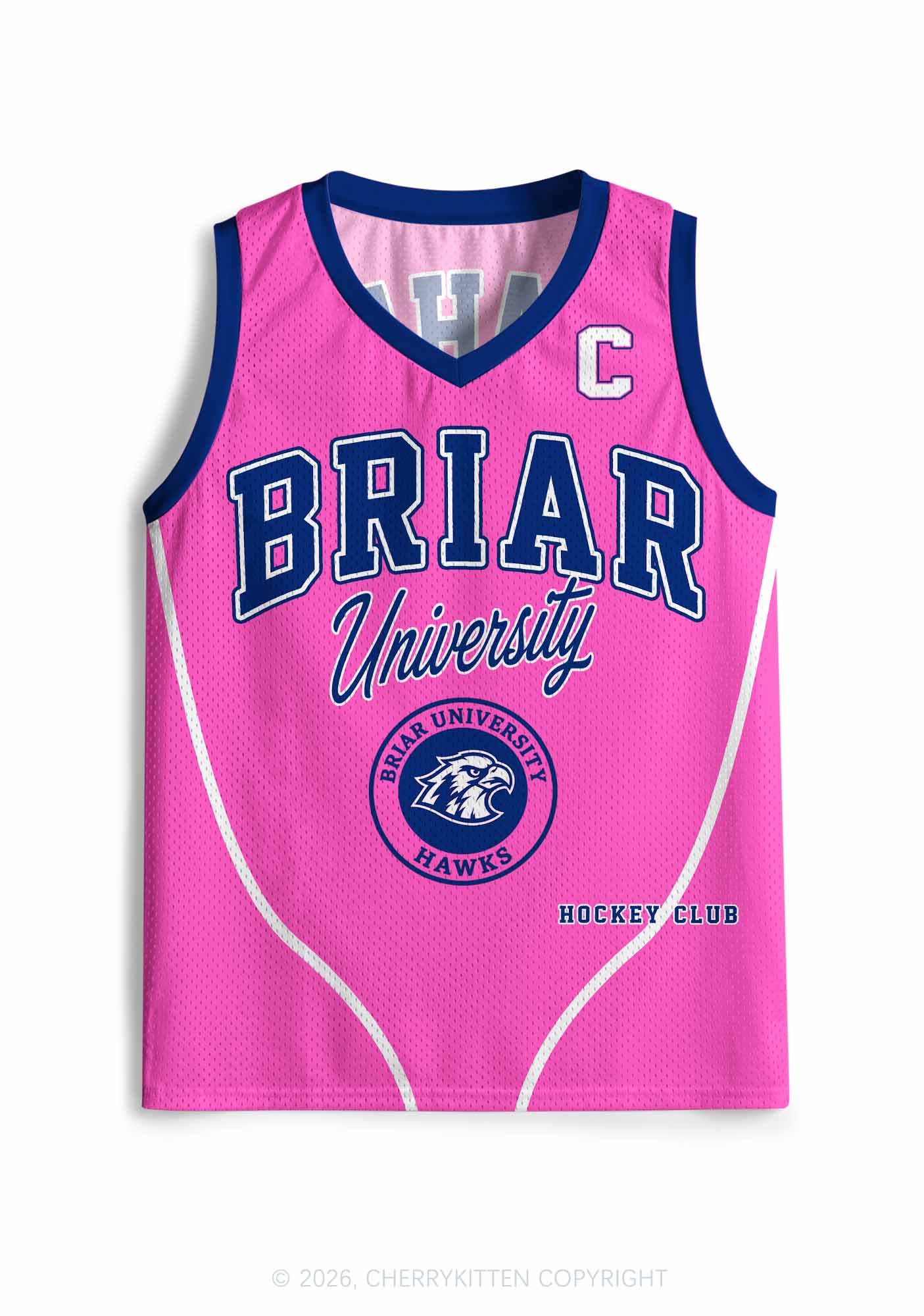Pink Hockey Team GG Y2K Sport Jersey Tank Cherrykitten
