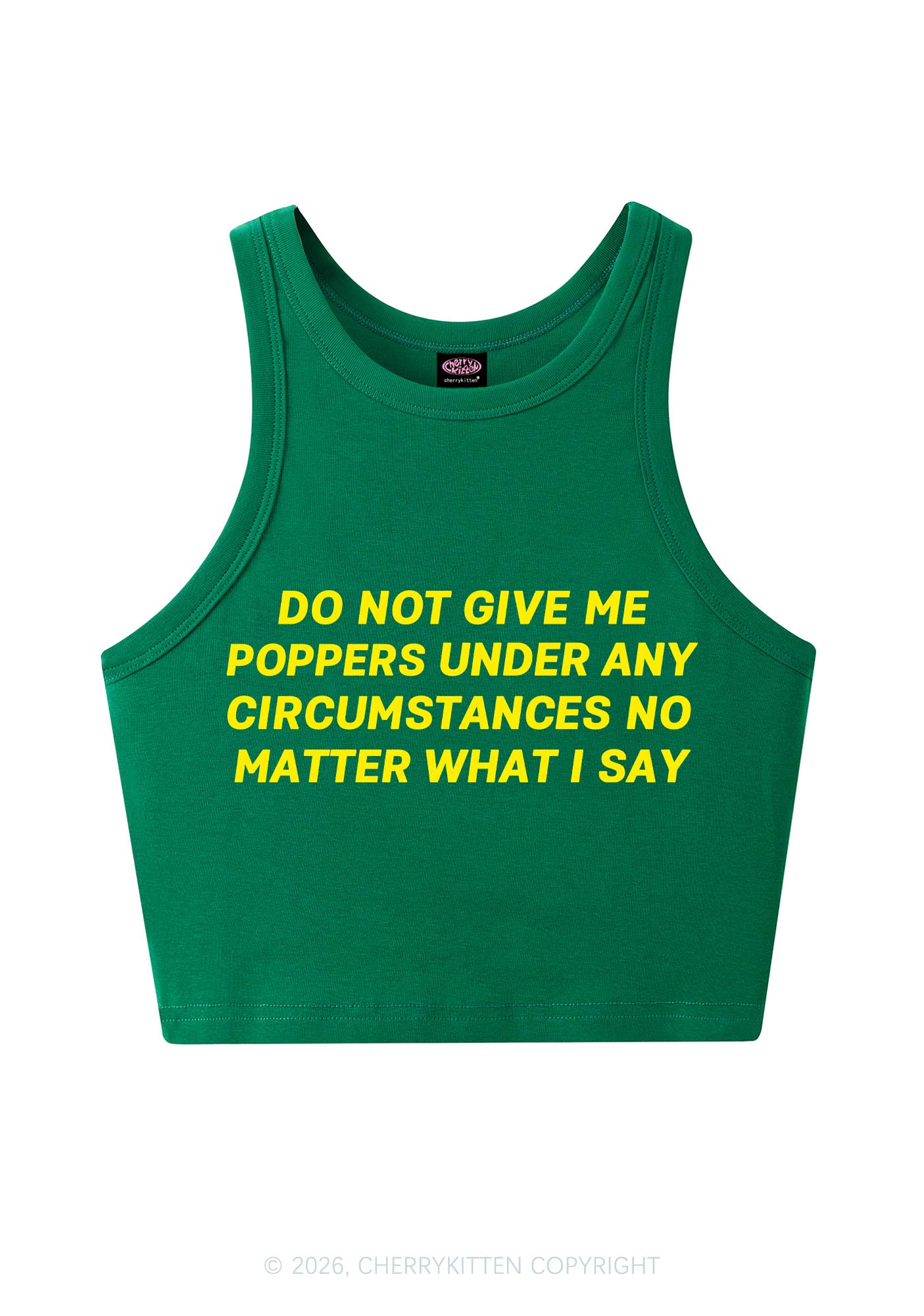 Do Not Give Me Pxppers Y2K Crop Tank Top Cherrykitten