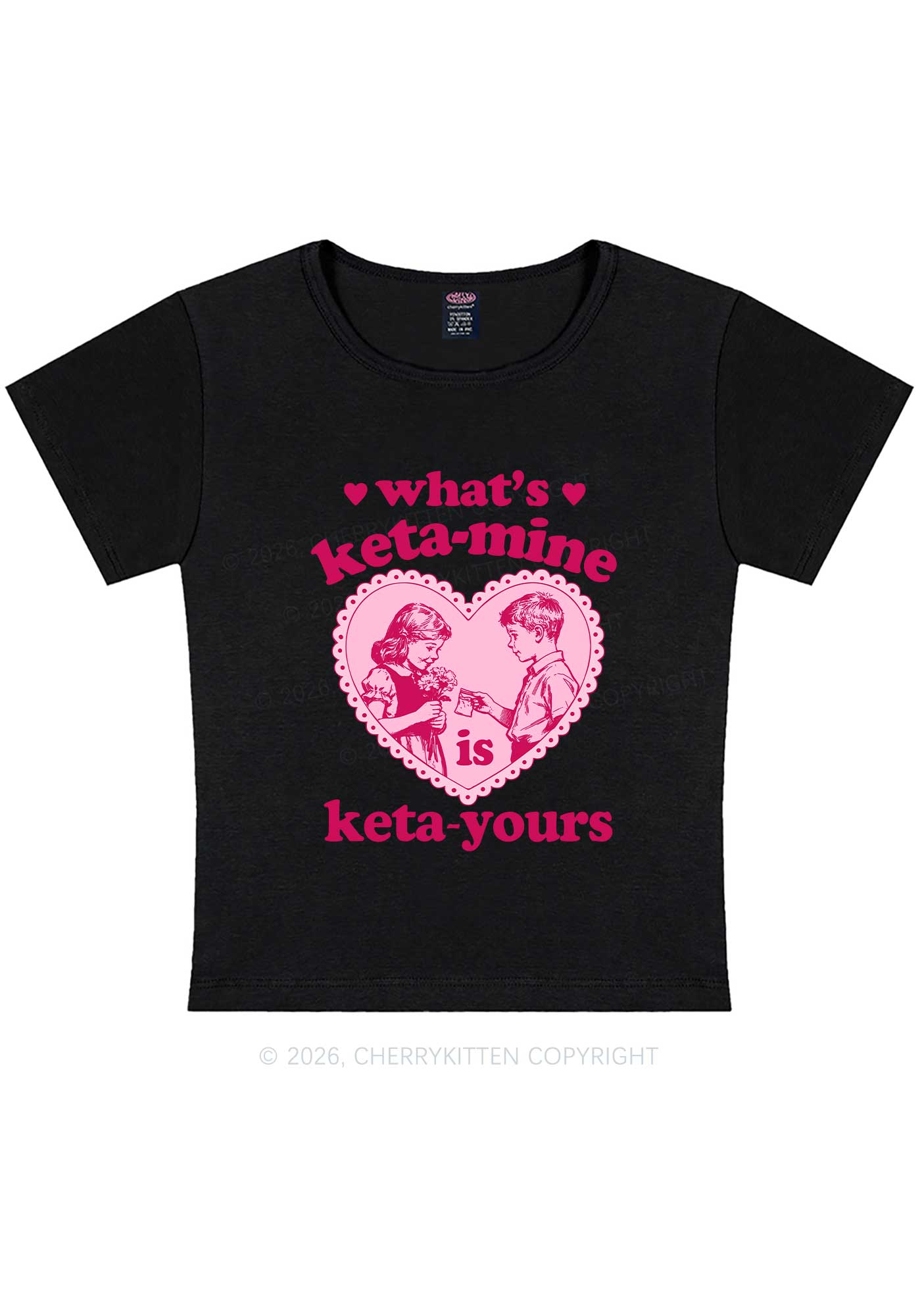 Whats Kxxamine Y2K Baby Tee Cherrykitten