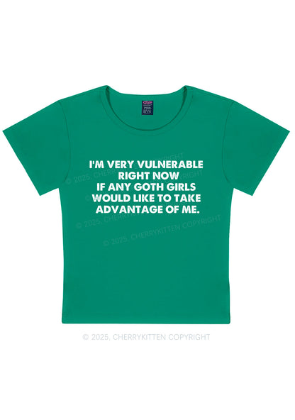 Im Vulnerable Y2K Baby Tee Cherrykitten
