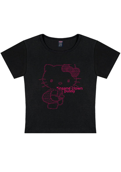 Insane Cat Puxxy Y2K Baby Tee Cherrykitten
