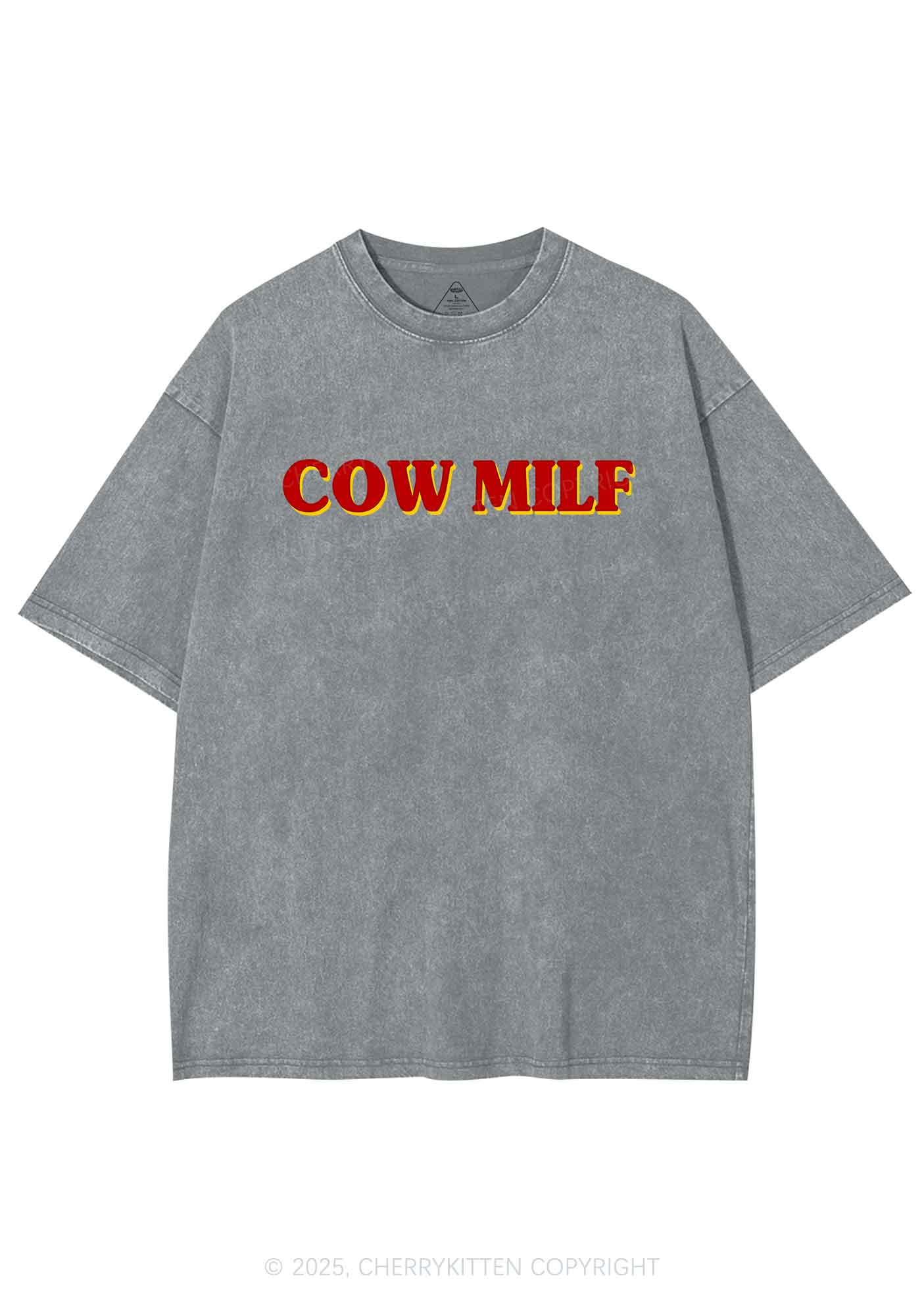 Cow Mxxf Y2K Washed Tee Cherrykitten