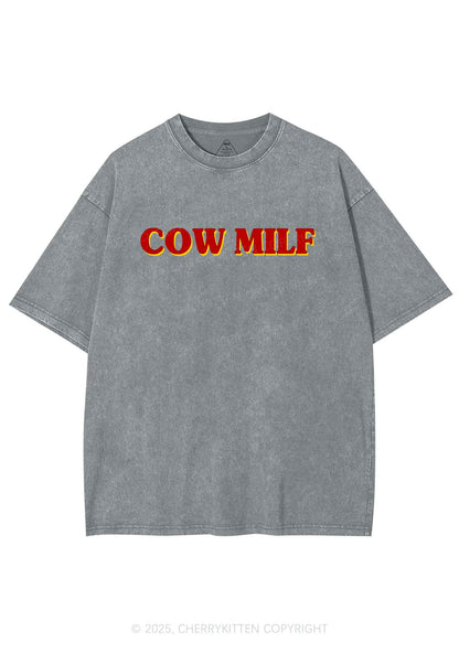 Cow Mxxf Y2K Washed Tee Cherrykitten