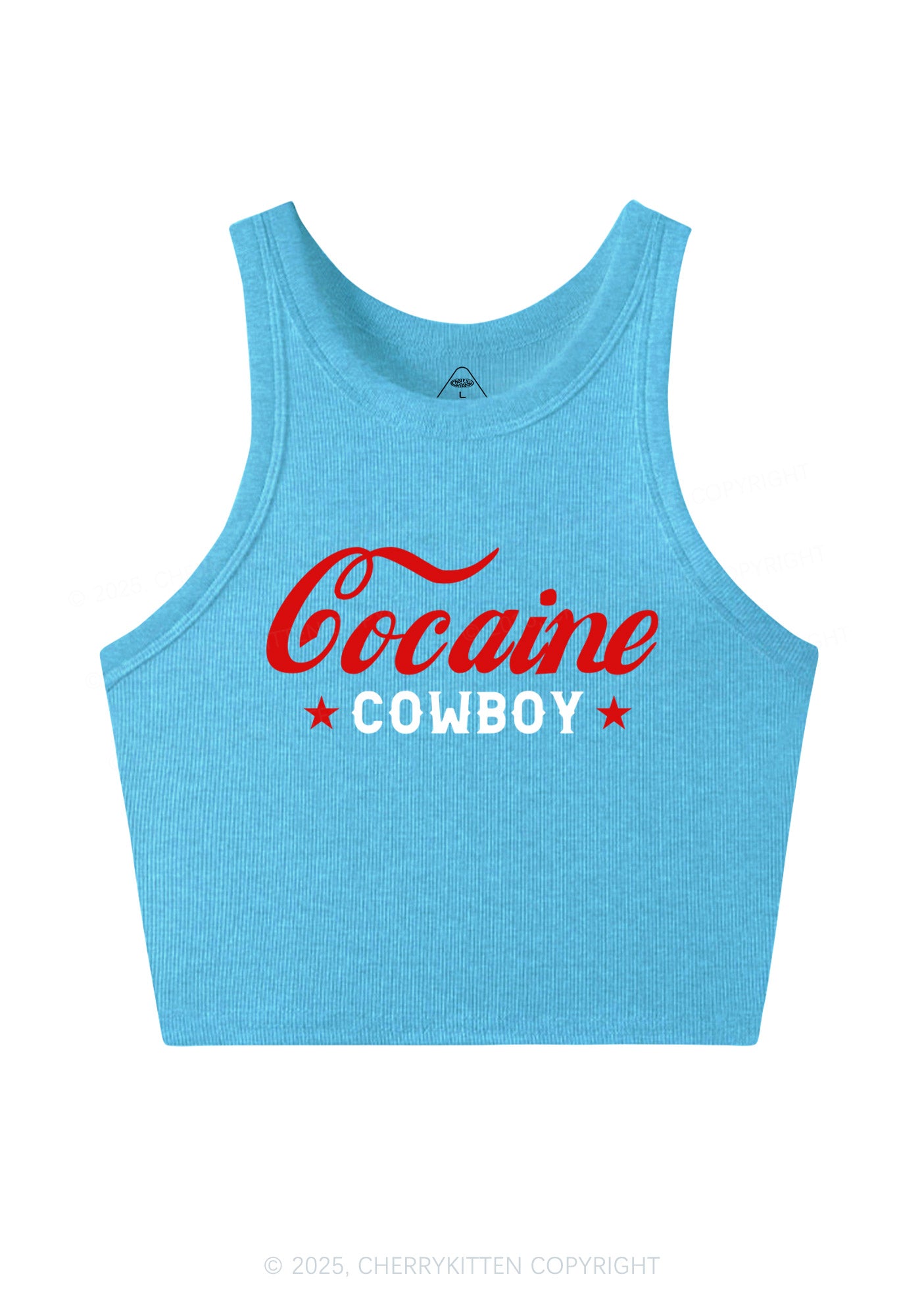 Cola Cowboy Y2K Crop Tank Top Cherrykitten