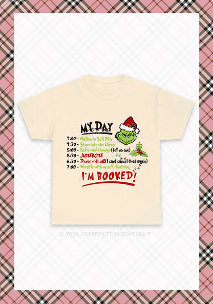 My Day I'm Booked Christmas Chunky Shirt Cherrykitten