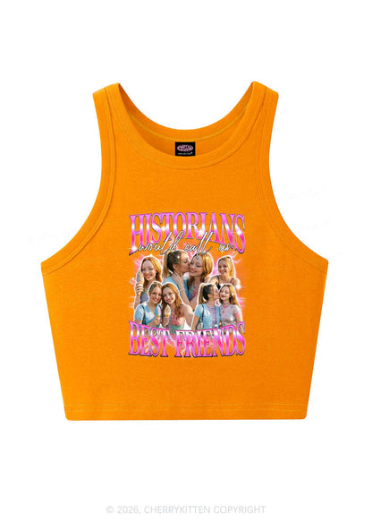 Custom Best Friends Photos Pride Y2K Crop Tank Top Cherrykitten
