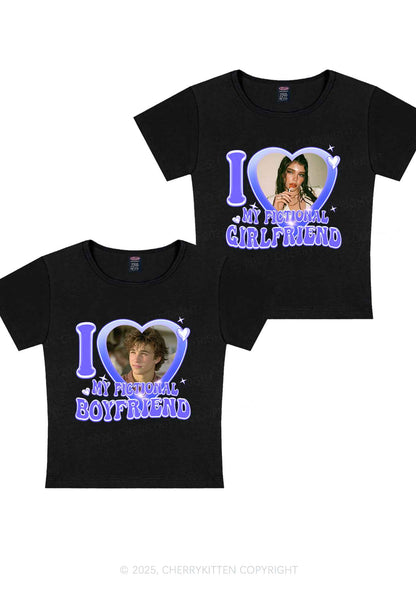 I Love My Fictional GF BF Y2K Valentine's Day Baby Tee Cherrykitten