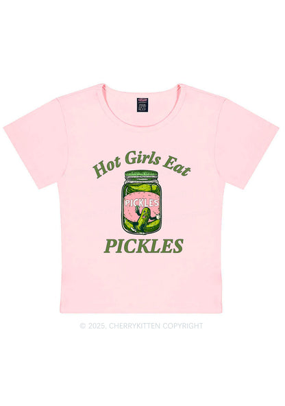 Hot Girls Eat Pickles Y2K Baby Tee Cherrykitten