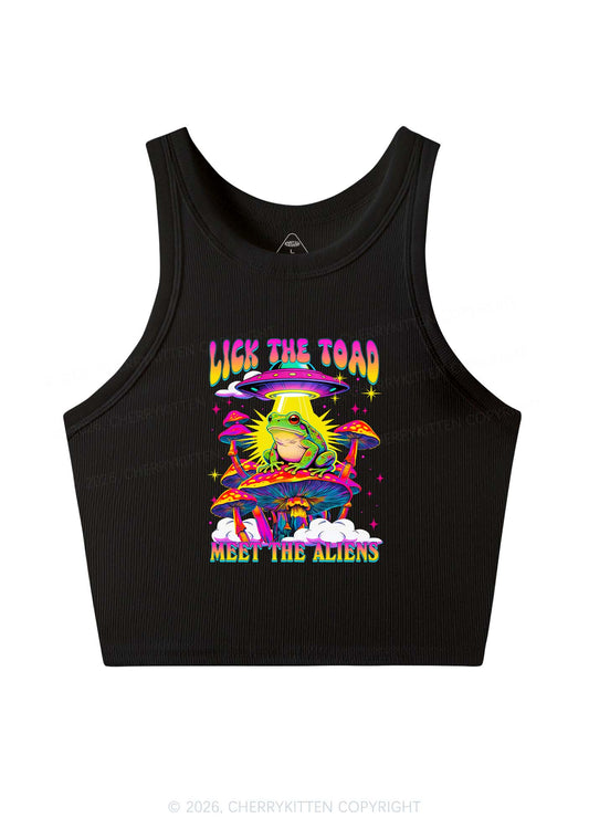 Lick The Toad Y2K Crop Tank Top Cherrykitten