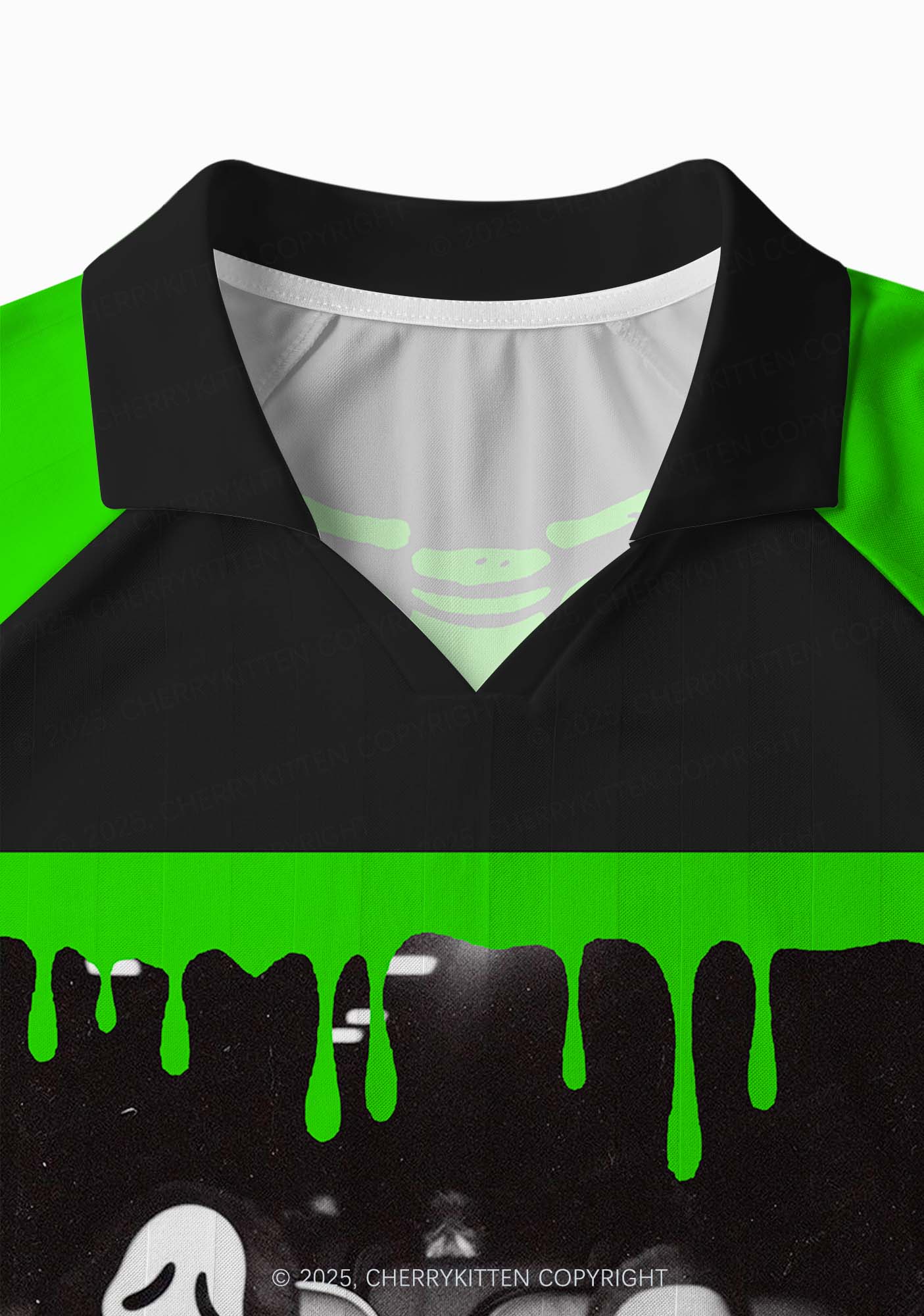 Halloween Watching Movie Y2K Sport Long Sleeve Jersey Shirts Cherrykitten