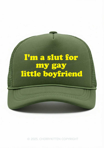 Slxt For My Gay BF Valentine's Day Y2K Trucker Hat Cherrykitten