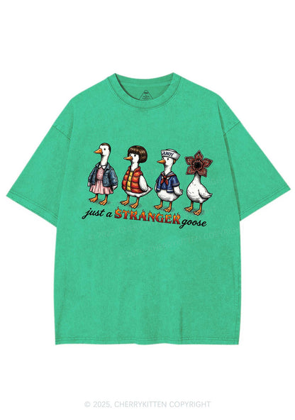 Just A Stranger Goose Y2K Shirts Washed Tee Cherrykitten