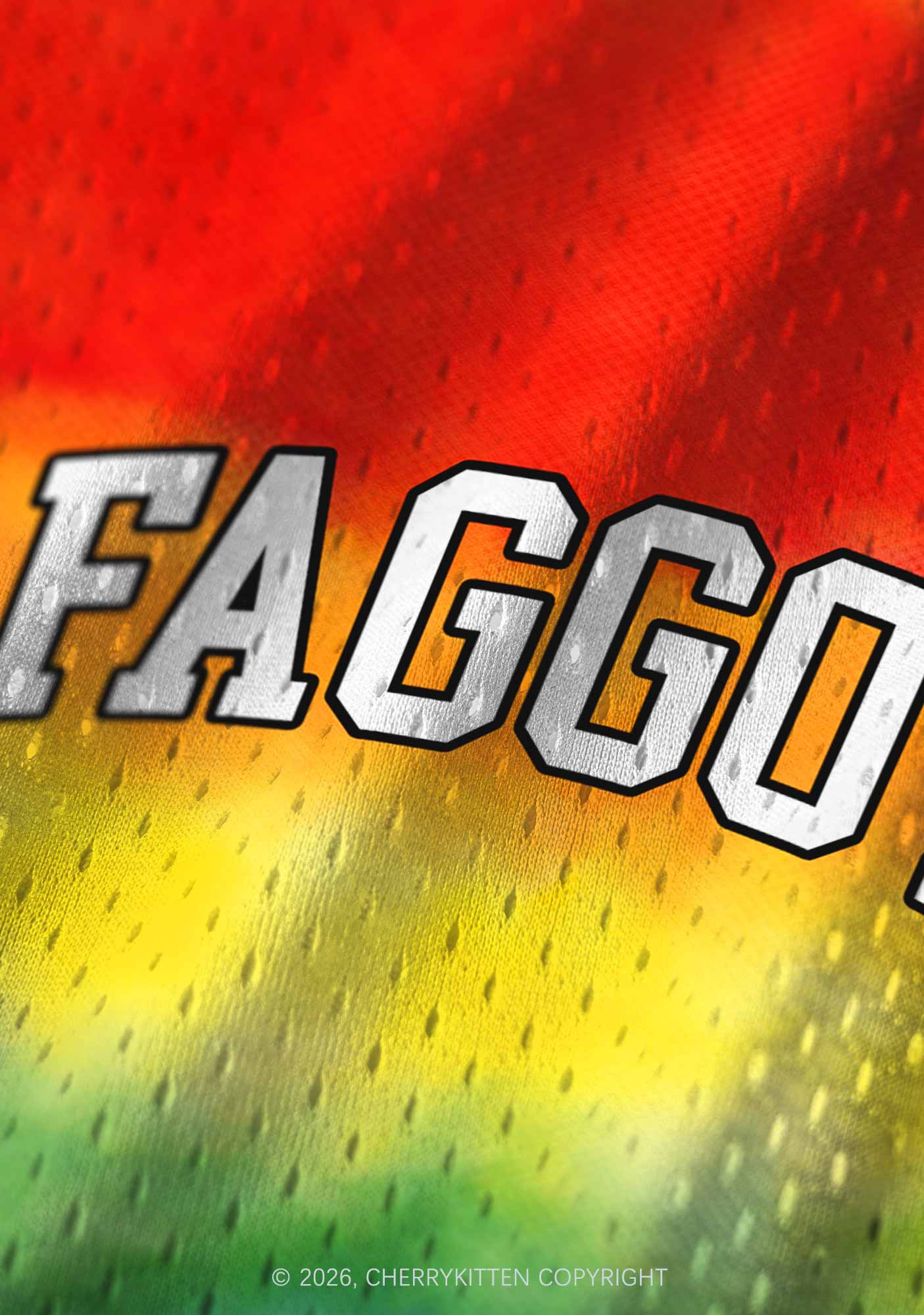 Rainbow Tie Dye Faggot Pride Y2K Sport Jersey Tank Cherrykitten