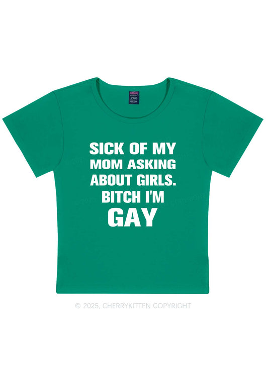 Bxxch Im Gay Pride Y2K Baby Tee Cherrykitten