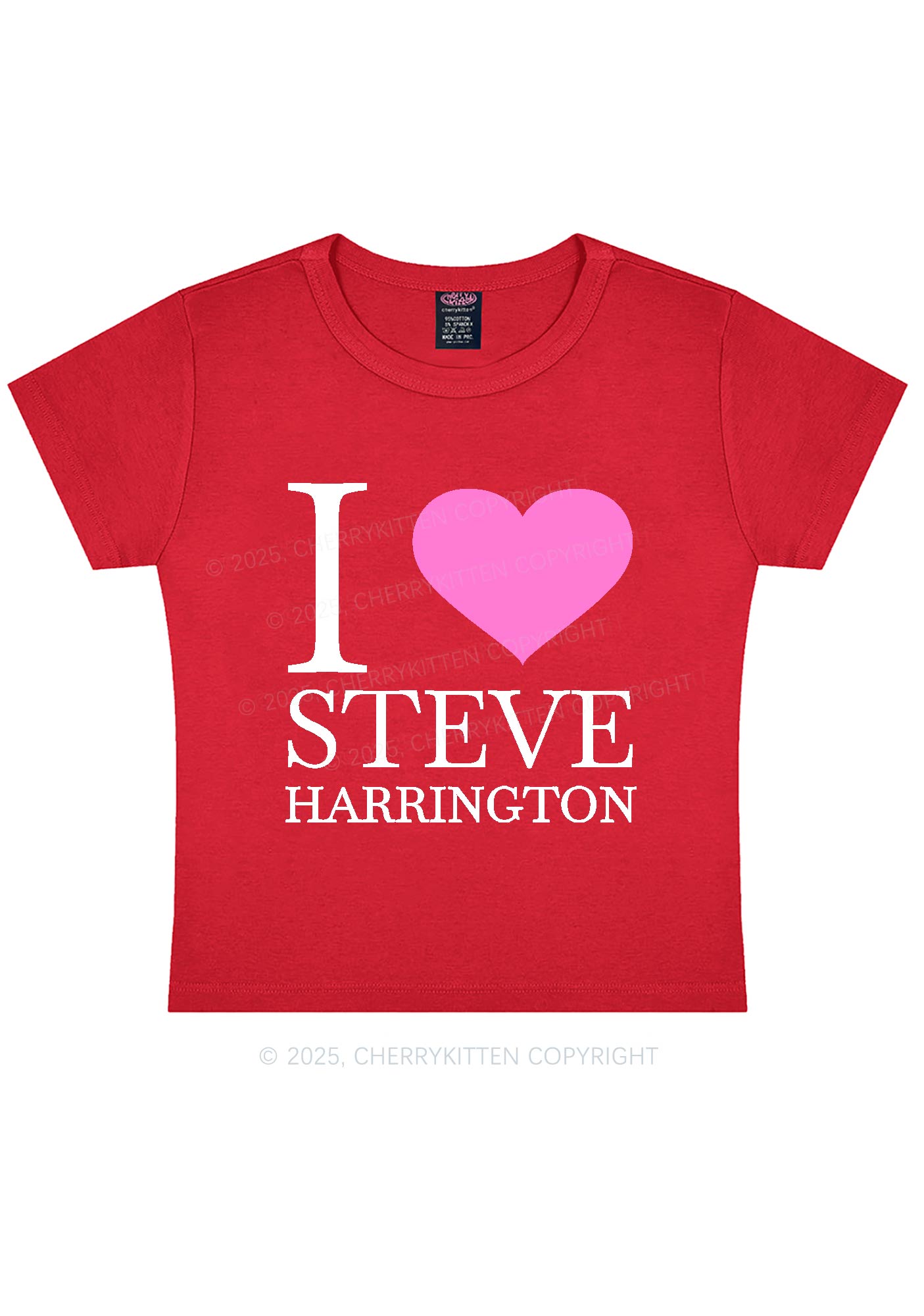 I Love SH Y2K Baby Tee Cherrykitten