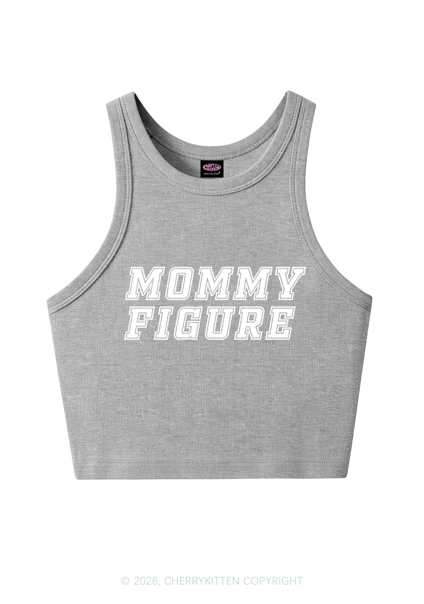 Mommy Figure Y2K Crop Tank Top Cherrykitten