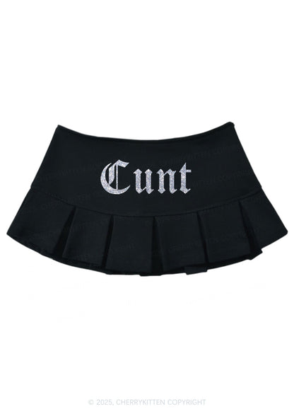 Glitter Cxxt Y2K Mini Pleated Skirts Cherrykitten